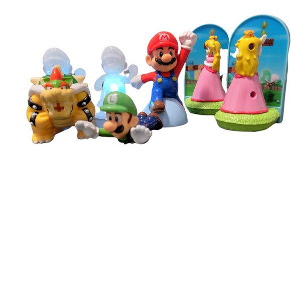 Super Mario Luigi Princess Browser 5-7 Years Mini Figure‎ Toys Set Of 7 - Picture 2 of 8